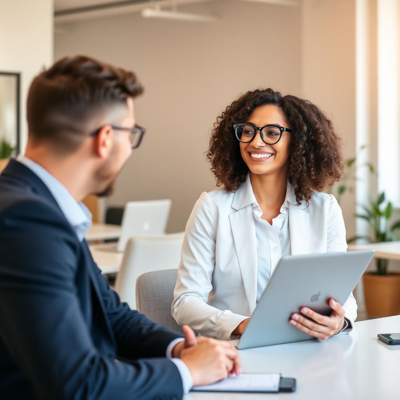Consulente IMT in incontro con un cliente